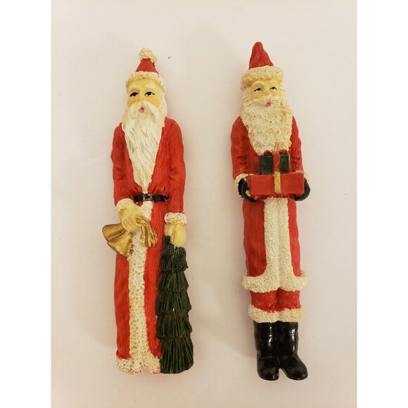 Christmas Magnets 2 Pencil Santas 1990 (OR119) Unbranded - Picture 1 of 2